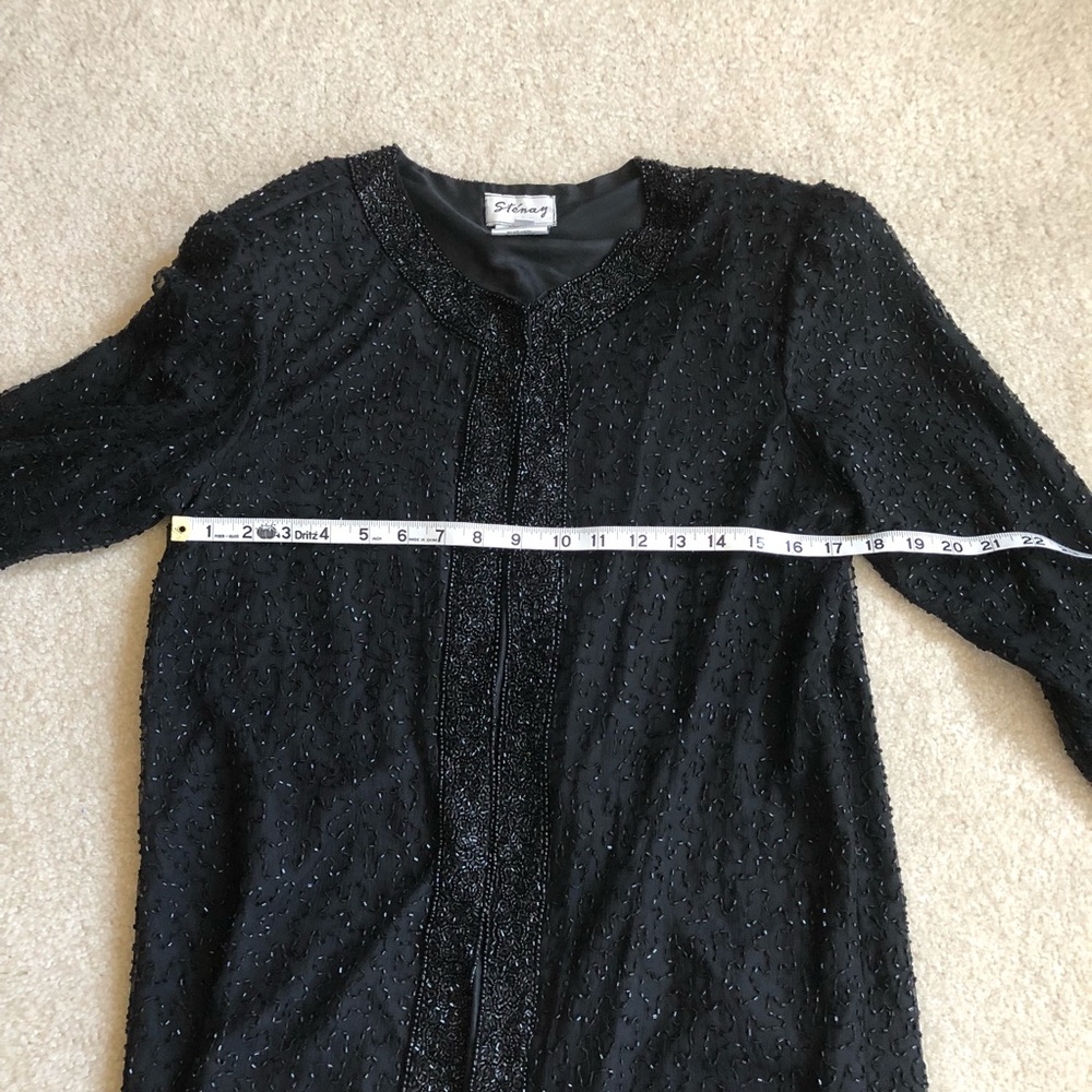 LAST CHANCE Stunning Vintage Beaded Long Top - Picture 7 of 8